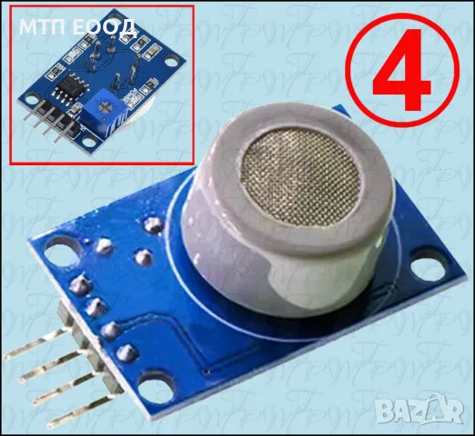 Датчик на газ, сензор за пропан бутан, метан, въглерод, амоняк, алкохол, снимка 4 - Друга електроника - 37128570