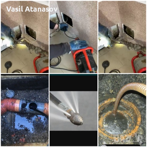 Отпушване на канали мивки сифони , снимка 3 - ВиК услуги - 53780852
