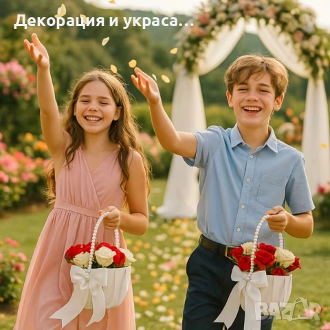 10 броя сватбени кошници, снимка 2 - Декорация - 52595821