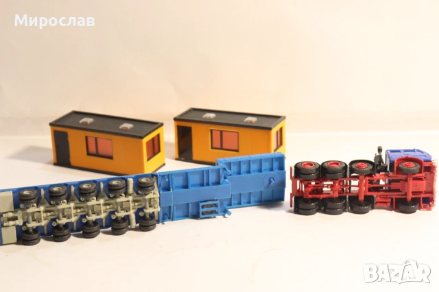 HERPA H0 1/87 MERCEDES ФУРГОН КАМИОН МОДЕЛ ВЛЕКАЧ TIR, снимка 8 - Колекции - 53764147