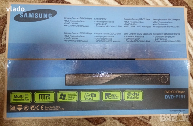 DVD Samsung P191 , снимка 6 - Плейъри, домашно кино, прожектори - 52289355