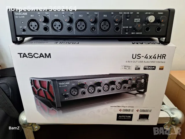 Tascam US-4x4HR Audio Interface, снимка 2 - Други - 48824174