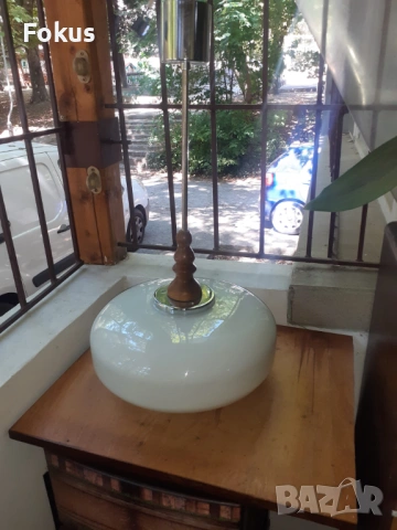 Стар български абажур полилей от соца, снимка 6 - Антикварни и старинни предмети - 53273839