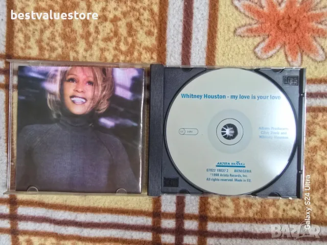 Whitney Houston My Love Is Your Love Компакт Диск CD, снимка 3 - CD дискове - 48345267