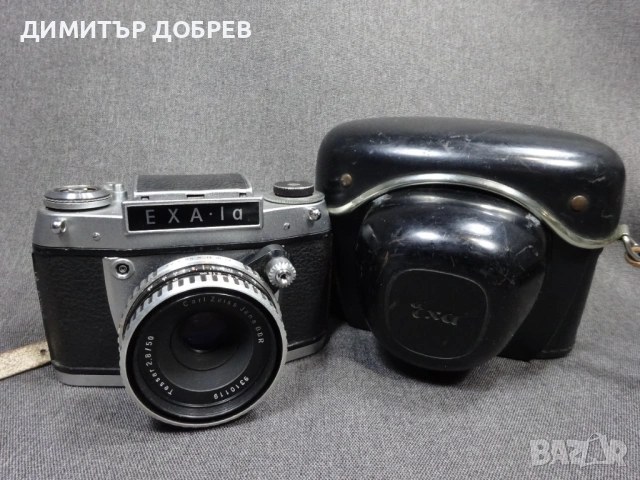 СТАР РЕТРО SLR ФОТОАПАРАТ EXA IA С ШАХТОВ ВИЗЬОР + CARL ZEISS TESSAR