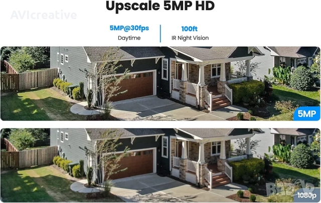 Veezoom PoE Camera - IP,5MP.full colour-цветна картина и през нощта.Пелен комплект-камера,POE Inject, снимка 4 - Комплекти за видеонаблюдение - 52933350