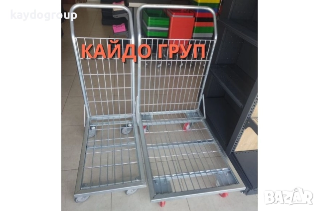 Товарна/ транспортна / складова ръчна количка ш60/д90, Количка за склад, снимка 5 - Друго търговско оборудване - 51592867