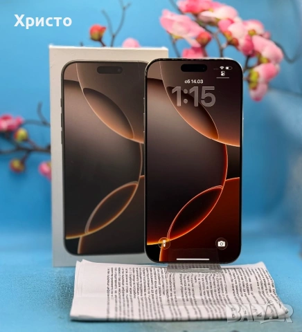 ГАРАНЦИОНЕН!!! Apple iPhone 16 Pro Max, 256GB, 5G, Desert Titanium  