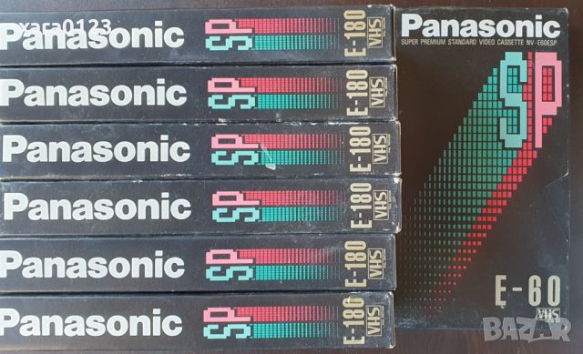 Видеокасети PANASONIC VHS SP E-180, снимка 5 - Плейъри, домашно кино, прожектори - 46409517