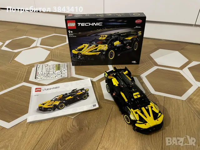 Lego Technic 42151 Болид Bugatti, снимка 10 - Конструктори - 48578081