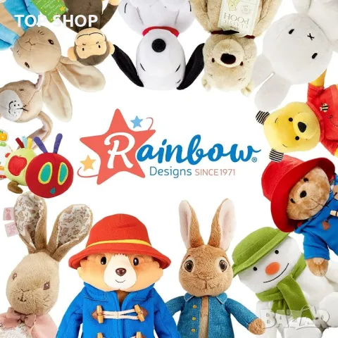 Peter Rabbit - мека играчка с класически герои със звездно нощно небе, снимка 8 - Плюшени играчки - 49629232