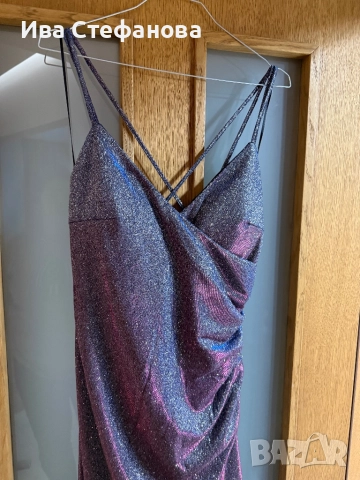 Нова дълга парти коктейлна официална хамелион рокля , снимка 4 - Рокли - 52778535