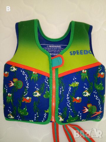 Детска жилетка за плуване Speedo Printed Neoprene Swim Vest 2-4 г, снимка 1 - Водни спортове - 46617174