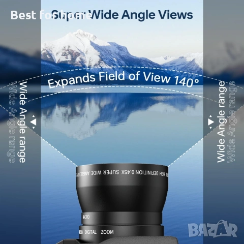 4K цифров фотоапарат, 56MP широкоъгълна камера + макро обектив, 18X цифрово увеличение с WiFi , снимка 5 - Камери - 54131972