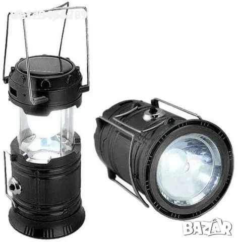 НОВ КЪМПИНГ ФЕНЕР. СОЛАРНА LED ЛАМПА