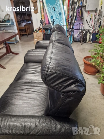 К-т Релаксиращ Диван+Фотьойл Естествена кожа-внос от Германия!, снимка 10 - Дивани и мека мебел - 53944816
