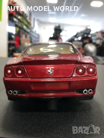 Метална колекционерска количка HOT WHEELS FERRARI 550 MARANELLO 1:18, снимка 4 - Колекции - 47123294