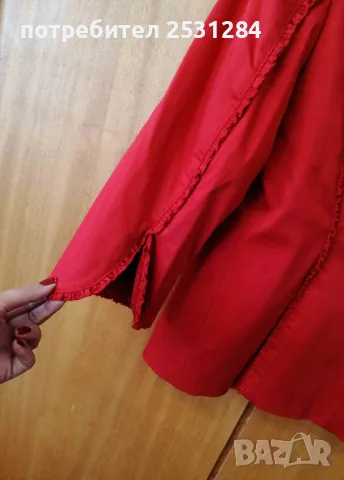 Червено сако , спортно-елегантно сако Betty Barclay, размер L, снимка 8 - Сака - 49846938