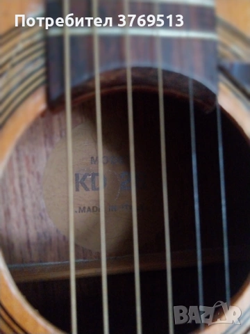 KD28 Dreadnaught Acoustic 1969, снимка 3 - Китари - 53010735