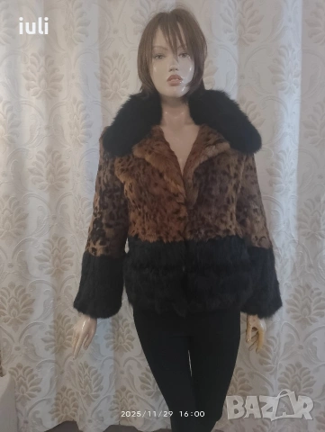 палтенцето е от естествен косъм , снимка 10 - Палта, манта - 53616953