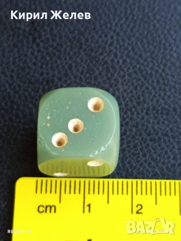 Старо бакелитово зарче от соца зелено шестранно за КОЛЕКЦИОНЕРИ 27254, снимка 4 - Други ценни предмети - 51395157