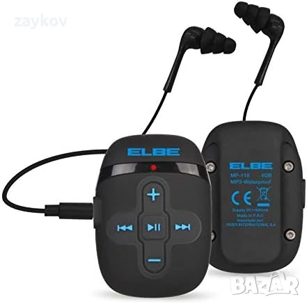 Elbe MP-118 4GB водоустойчив MP3 плейър черен