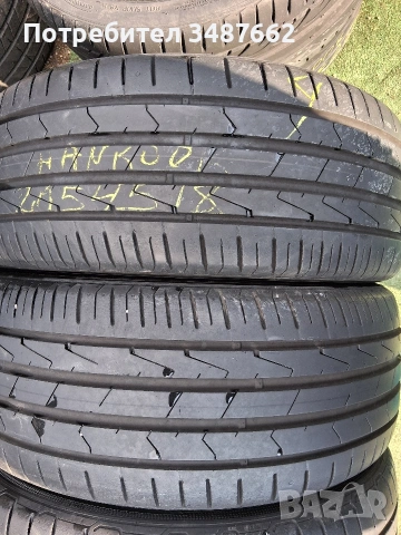 215 45 18. HANKOOK 4броя летни гуми , снимка 2 - Гуми и джанти - 53723744