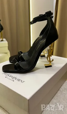 дамски сандали на ток YSL saint laurent , снимка 5 - Сандали - 48540822