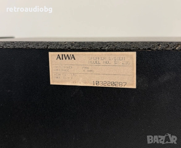 🔈Винтидж трилентови тонколони AIWA SX-Z95🔈, снимка 6 - Тонколони - 53938181