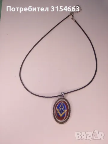 Медальон с масонски символи , снимка 7 - Колиета, медальони, синджири - 49787136