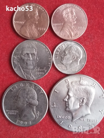 Лот САЩ - 6 броя.