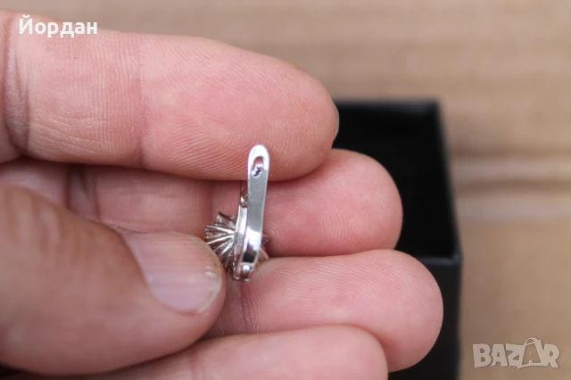 Дамски сребърни обеци , снимка 3 - Обеци - 50474494