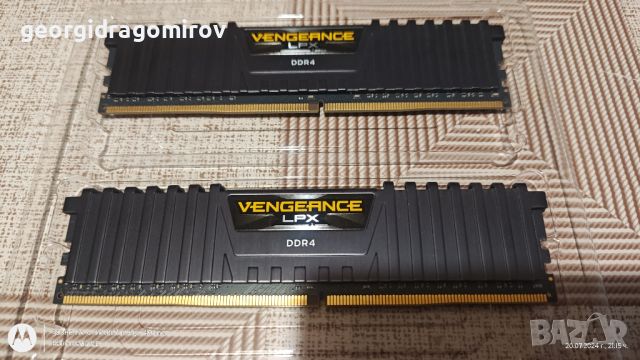 Рам Памет Corsair Vengeance LPX DDR4 KIT 2x16GB 3200MHz C16 , снимка 1 - RAM памет - 46652418