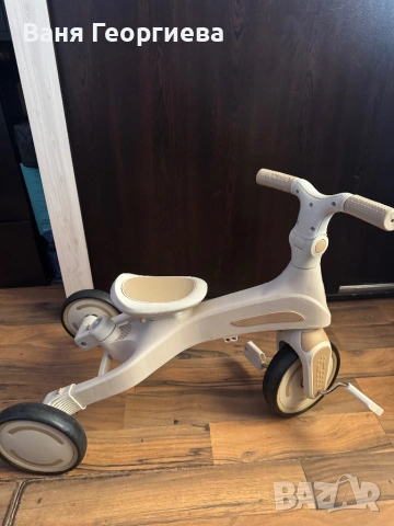 Триколка 4в1 бежов цвят, снимка 7 - Детски велосипеди, триколки и коли - 53629578