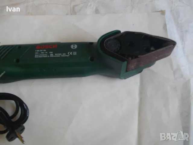 BOSCH PVS300AE Швейцарски оригинален 2004г. Мини лентов шлайф двустранен Made in Switzerland 300Вата, снимка 13 - Други инструменти - 46884072