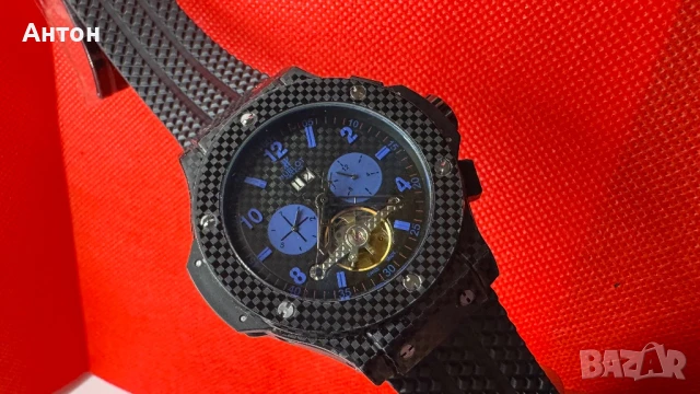 Мъжки часовник Hublot с автоматичен механизъм, снимка 3 - Мъжки - 51145473