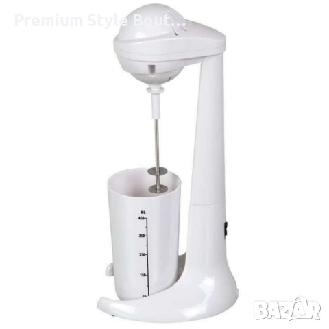Миксер за фрапе, 100W, 450мл.мерителна чаша, Черен, бял, снимка 3 - Миксери - 54055296