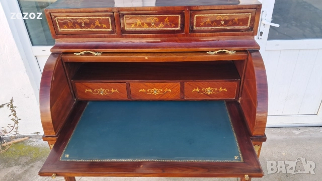 Ретро бюро-писалище цилиндрично, снимка 6 - Бюра - 52386637