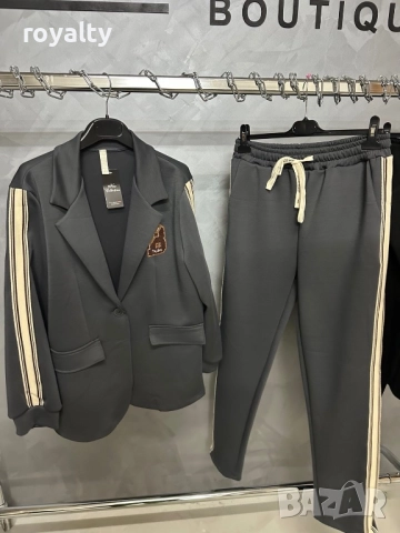 Спортно-елегантен дамски комплект със сако Различни цветове💫, снимка 4 - Комплекти - 52183411