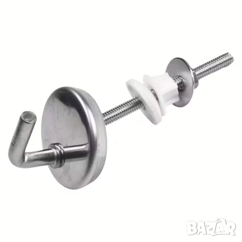 Комплект Метални Панти за Тоалетна Чиния от Неръждаема Стомана – Пълен Монтажен Комплект, снимка 6 - Други стоки за дома - 53641952