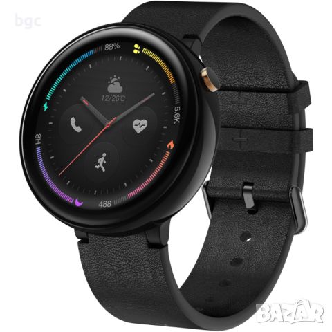 НОВ 4G LTE smartwatch Amazfit Nexo, Смарт Часовник Ceramic Black  - 24 месеца гаранция, снимка 1