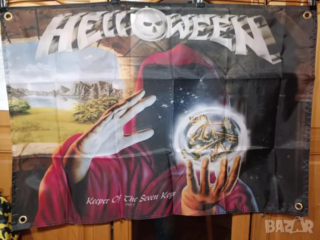 HELLOWEEN-Keeper Of The Seven Keys part 1 Flag, снимка 1 - Китари - 48504314