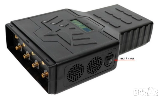 Мощен Преносим 5G Заглушител Смартфон GPS BT5 Lojack GSM 8хКанала 28W Висока Мощност Радиус 50 Метра, снимка 2 - Навигация за кола - 52153246