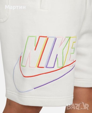 Мъжки къси панталонки Nike Club+ Fleece Multi Color Logo - размер XS, снимка 4 - Спортни дрехи, екипи - 46735055