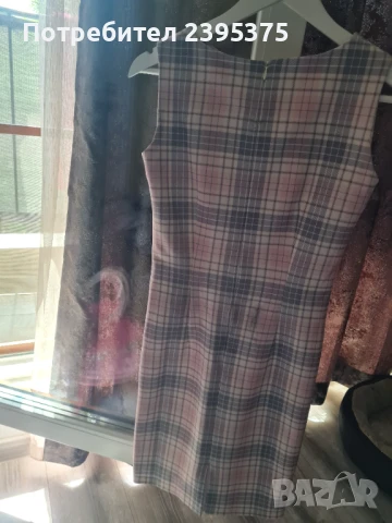 Рокля в сиво и розово, снимка 3 - Рокли - 50681046