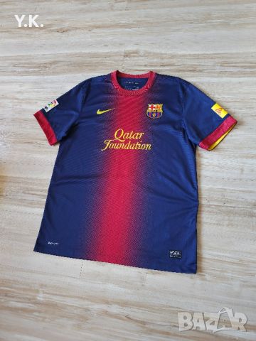 Оригинална мъжка тениска Nike Dri-Fit x F.C. Barcelona x Messi / Season 12-13 (Home), снимка 2 - Тениски - 46084848