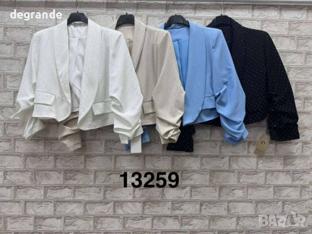 Дамско сако с камъни, снимка 4 - Сака - 50820452