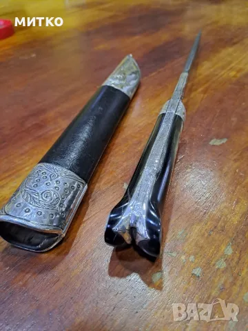 сребърен османски отомански балкански нож, снимка 5 - Ножове - 49902210