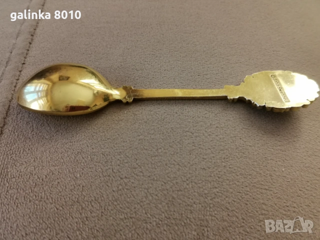 Стара лъжичка с Кралицата майка, снимка 5 - Антикварни и старинни предмети - 53402687
