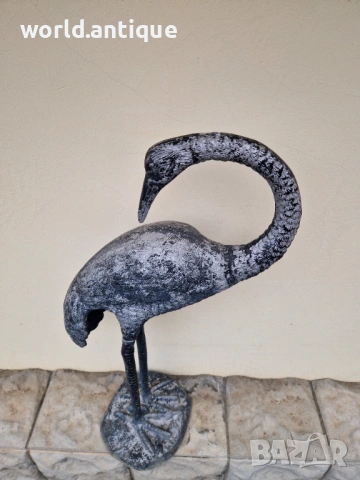 Прекрасна голяма антикварна метална фигура статуетка , снимка 6 - Статуетки - 53211244